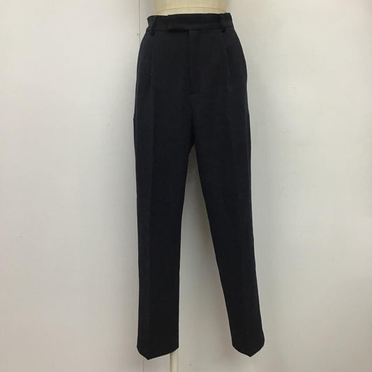 インデックス index パンツ スラックス C58-65016 ストレッチカルゼ テーパードパンツ S 無地 紺 / ネイビー /  レディース USED 古着 中古 10088221