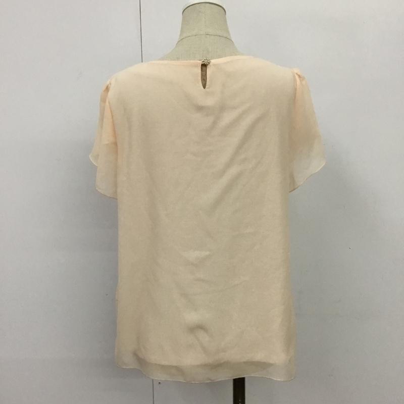 エフデ ef-de カットソー 半袖 51-42190056 ビシュー付き 9 無地 橙 / オレンジ /  レディース USED 古着 中古 10088250