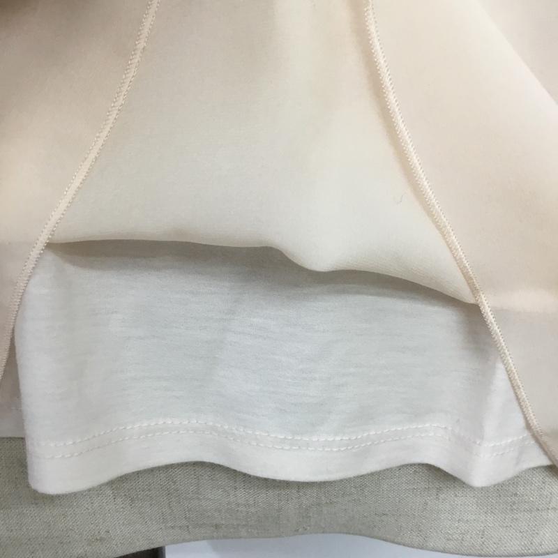 エフデ ef-de カットソー 半袖 51-42190056 ビシュー付き 9 無地 橙 / オレンジ /  レディース USED 古着 中古 10088250