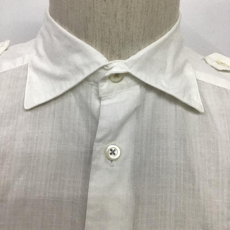 ポールスミス Paul Smith シャツ、ブラウス 半袖 M 無地 白 / ホワイト /  メンズ USED 古着 中古 10088307