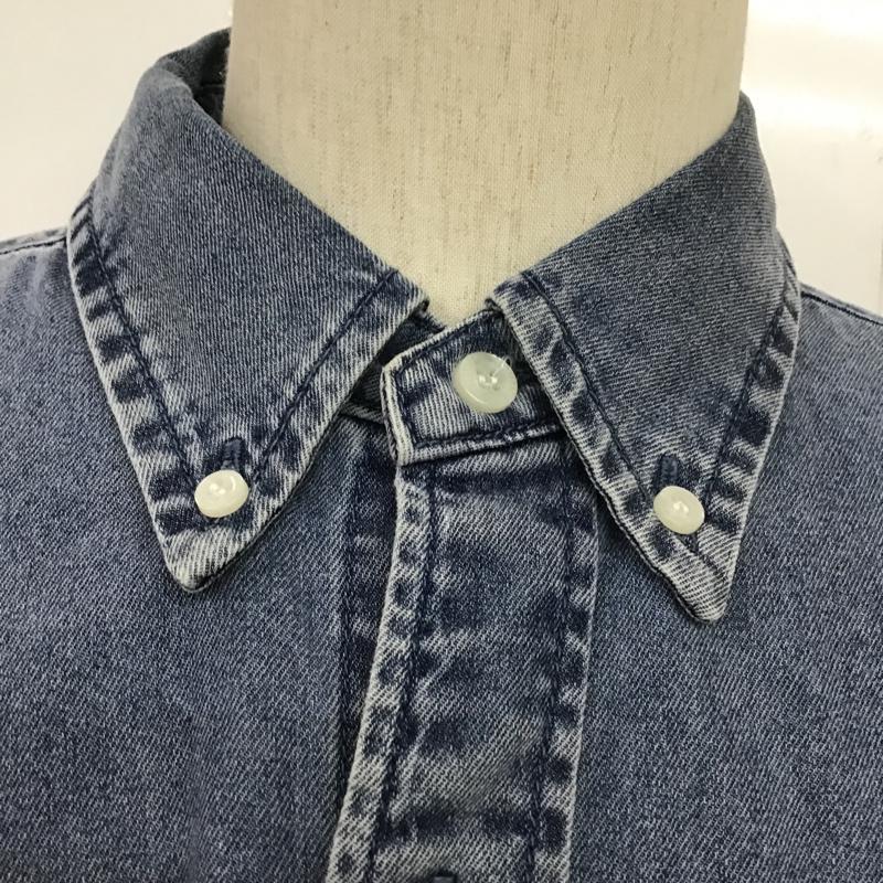 ノーティカ NAUTICA シャツ、ブラウス 長袖 L 無地 水色 / ライトブルー /  メンズ USED 古着 中古 10088323