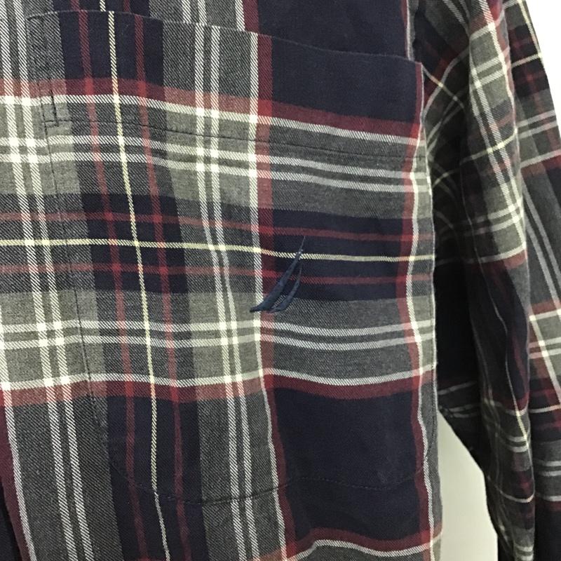 ノーティカ NAUTICA シャツ、ブラウス 長袖 ボタンダウンシャツ M チェック マルチカラー / マルチカラー /  メンズ USED 古着 中古 10088330