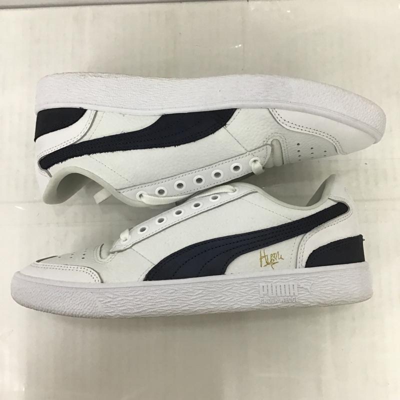 プーマ PUMA スニーカー スニーカー 387288-02 RALPH SAMPSON X HUSSLE WAY 27.5cm 箱有 27.5cm ワンポイント 白 / ホワイト / X 紺 / ネイビー /  メンズ USED 古着 中古 10088381