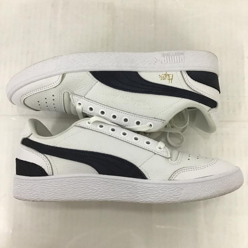プーマ PUMA スニーカー スニーカー 387288-02 RALPH SAMPSON X HUSSLE WAY 27.5cm 箱有 27.5cm ワンポイント 白 / ホワイト / X 紺 / ネイビー /  メンズ USED 古着 中古 10088381