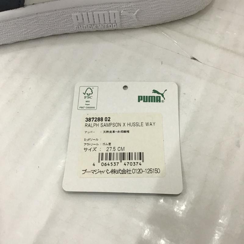 プーマ PUMA スニーカー スニーカー 387288-02 RALPH SAMPSON X HUSSLE WAY 27.5cm 箱有 27.5cm ワンポイント 白 / ホワイト / X 紺 / ネイビー /  メンズ USED 古着 中古 10088381