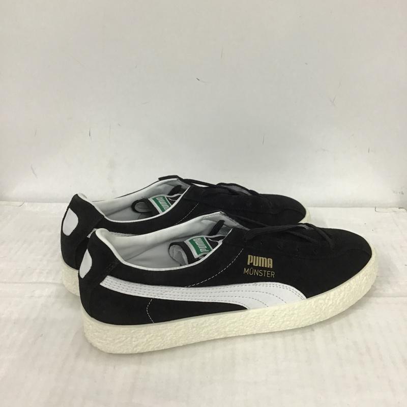 プーマ PUMA スニーカー スニーカー 383406-02 MUENSTER CLASSIC 27.5cm 箱有 27.5cm ロゴ、文字 黒 / ブラック / X 白 / ホワイト /  メンズ USED 古着 中古 10088394