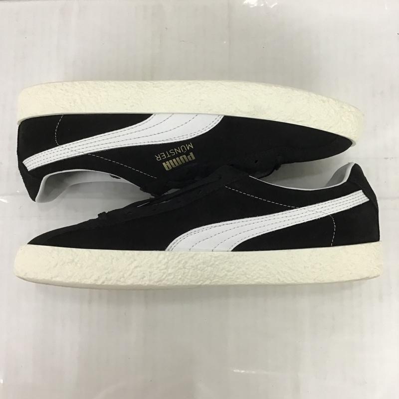 プーマ PUMA スニーカー スニーカー 383406-02 MUENSTER CLASSIC 27.5cm 箱有 27.5cm ロゴ、文字 黒 / ブラック / X 白 / ホワイト /  メンズ USED 古着 中古 10088394