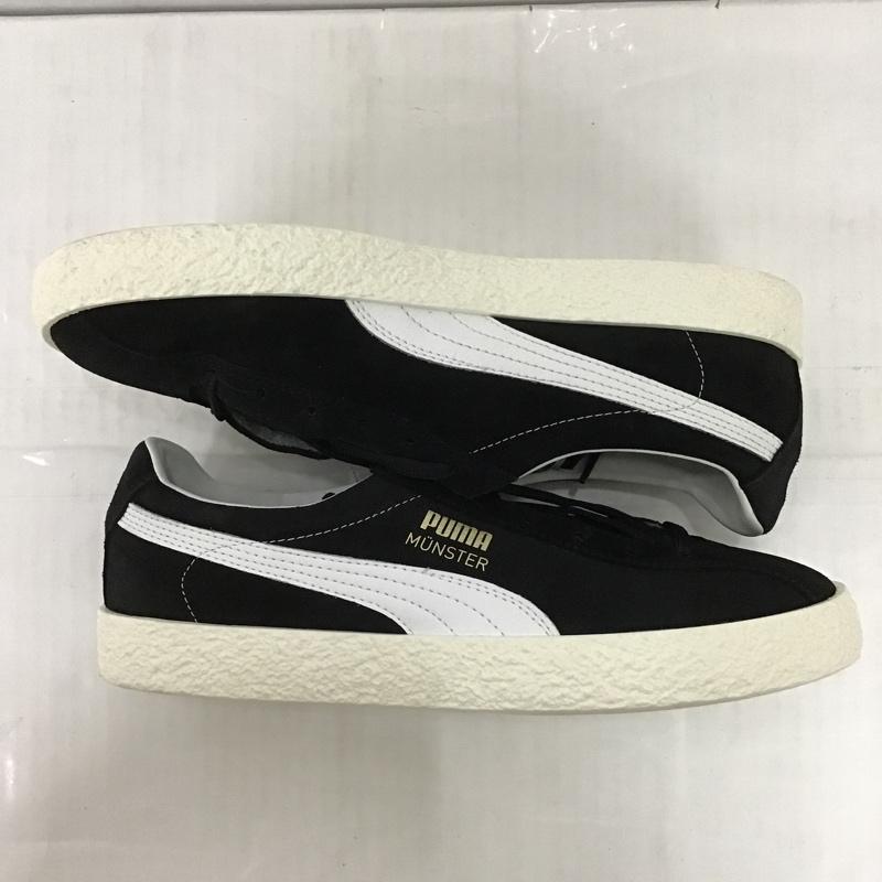 プーマ PUMA スニーカー スニーカー 383406-02 MUENSTER CLASSIC 27.5cm 箱有 27.5cm ロゴ、文字 黒 / ブラック / X 白 / ホワイト /  メンズ USED 古着 中古 10088394