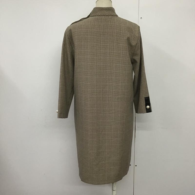 ザラベーシック ZARA BASIC ワンピース ミニスカート 3564 056 756 モックネック 七分袖 XS 千鳥格子 ベージュ / ベージュ / X 黒 / ブラック / X 茶 / ブラウン / X 紫 / パープル /  レディース USED 古着 中古 10088446