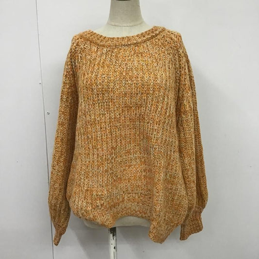 ジーナシス JEANASIS ニット、セーター 長袖 JS063063TP FREE 無地 橙 / オレンジ /  レディース USED 古着 中古 10088450