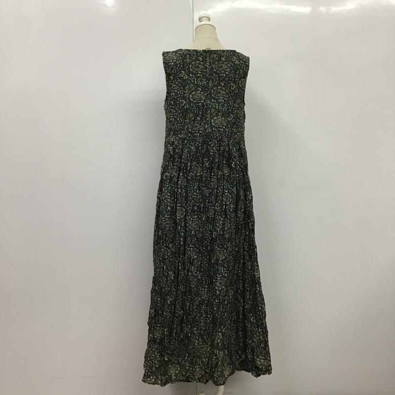 ニコアンド niko and... ワンピース ロングスカート ノースリーブワンピース 83973300 ペイズリー 緑 / グリーン /  レディース USED 古着 中古 10088456