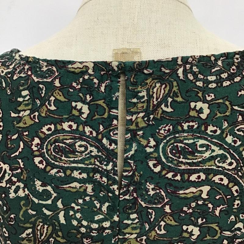 ニコアンド niko and... ワンピース ロングスカート ノースリーブワンピース 83973300 ペイズリー 緑 / グリーン /  レディース USED 古着 中古 10088456