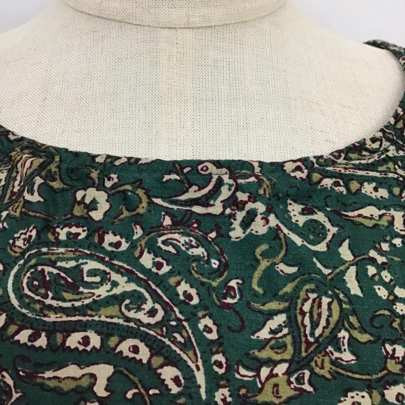 ニコアンド niko and... ワンピース ロングスカート ノースリーブワンピース 83973300 ペイズリー 緑 / グリーン /  レディース USED 古着 中古 10088456