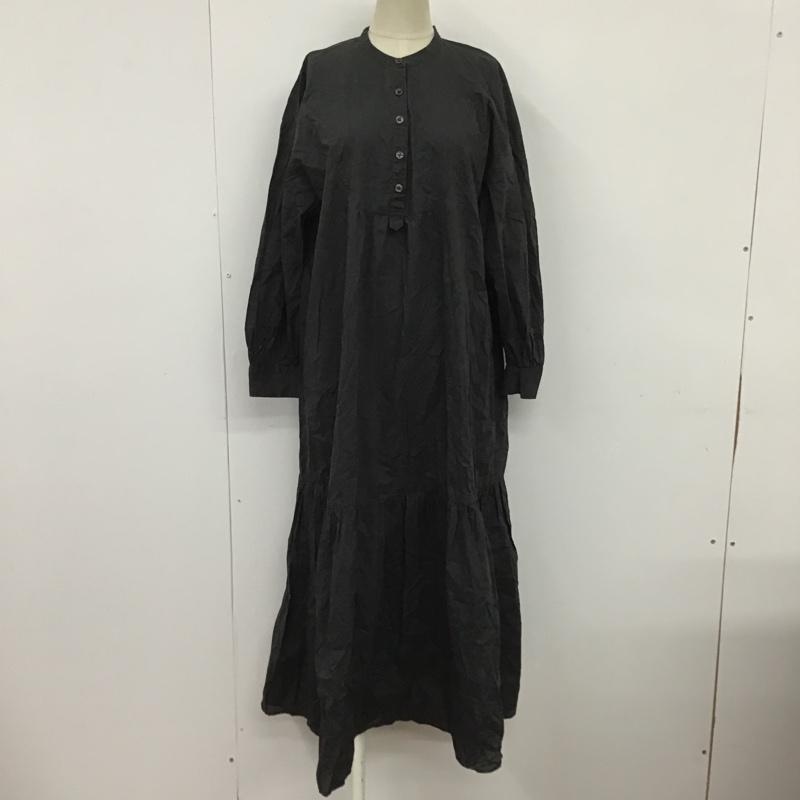 ナチュラルビューティーベーシック NATURAL BEAUTY BASIC ワンピース ロングスカート S 無地 黒 / ブラック /  レディース USED 古着 中古 10088489