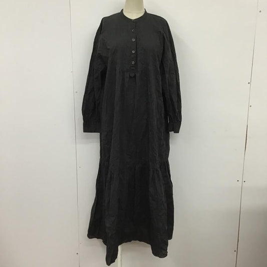 ナチュラルビューティーベーシック NATURAL BEAUTY BASIC ワンピース ロングスカート S 無地 黒 / ブラック /  レディース USED 古着 中古 10088489