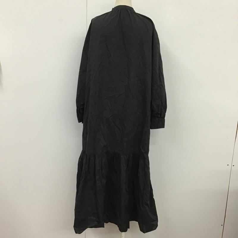 ナチュラルビューティーベーシック NATURAL BEAUTY BASIC ワンピース ロングスカート S 無地 黒 / ブラック /  レディース USED 古着 中古 10088489