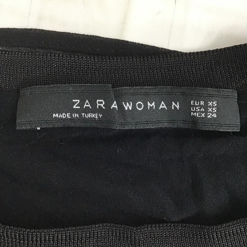 ザラウーマン ZARA WOMAN カットソー 半袖 XS 無地 黒 / ブラック /  レディース USED 古着 中古 10088497