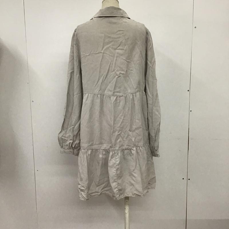 ザラ ZARA ワンピース ミニスカート 7986 021 811 ティアード S 無地 灰 / グレー /  レディース USED 古着 中古 10088501