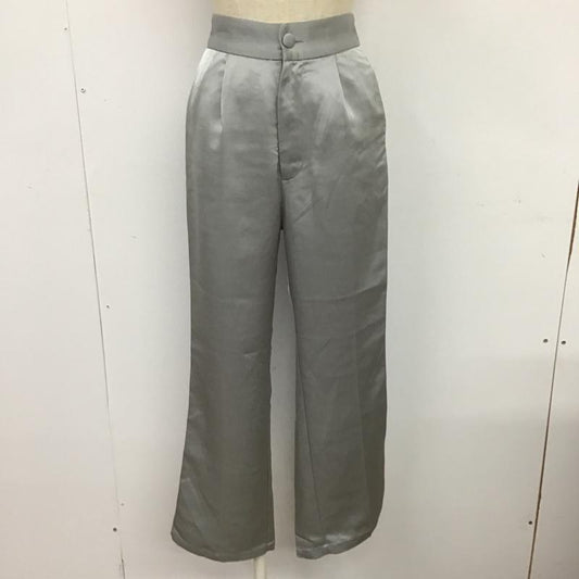 ナイスクラップ NICE CLAUP パンツ スラックス S 無地 銀 / シルバー /  レディース USED 古着 中古 10088504