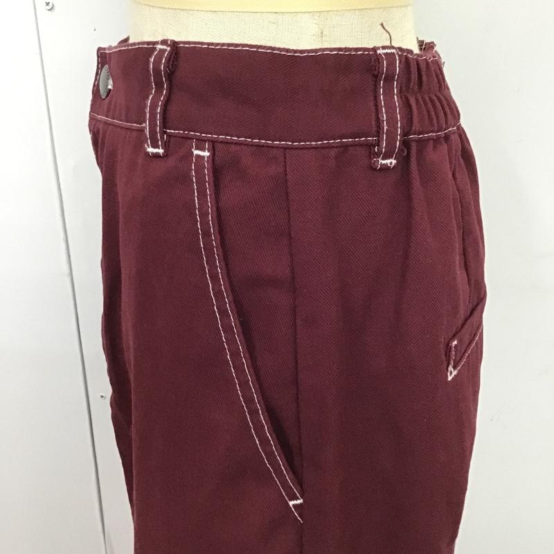 ローリーズファーム LOWRYS FARM スカート ロングスカート L 無地 えんじ / ワインレッド /  レディース USED 古着 中古 10088509