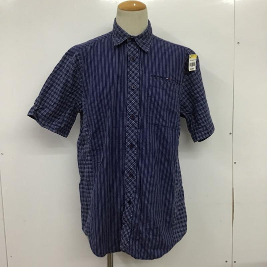 トミー ジーンズ TOMMY JEANS シャツ、ブラウス 半袖 0255694 M ロゴ、文字 紺 / ネイビー /  メンズ USED 古着 中古 10088562