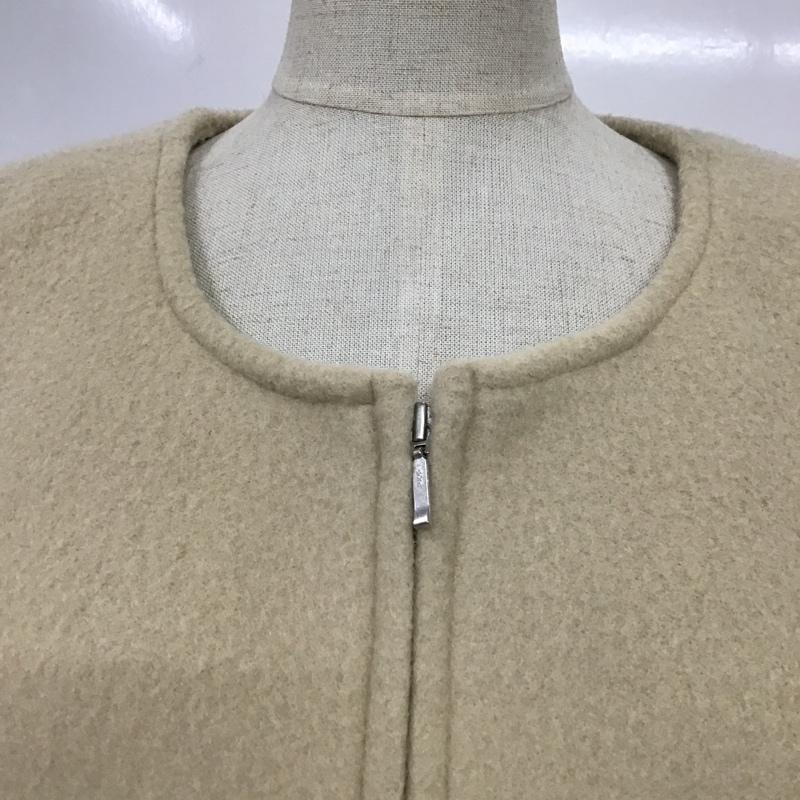 リエンダ rienda コート コート一般 1109A830-0700 ノーカラーZIPコート S 無地 ベージュ / ベージュ /  レディース USED 古着 中古 10088598