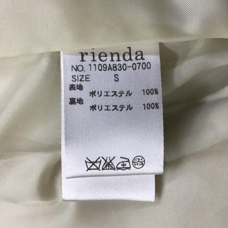 リエンダ rienda コート コート一般 1109A830-0700 ノーカラーZIPコート S 無地 ベージュ / ベージュ /  レディース USED 古着 中古 10088598