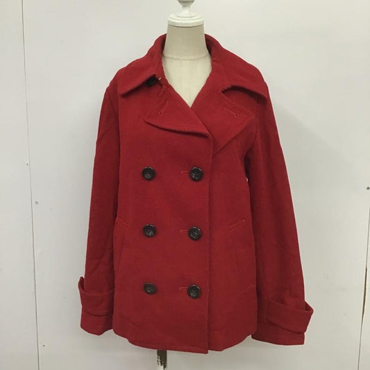 イーハイフンワールドギャラリー E hyphen world gallery コート コート一般 M 無地 赤 / レッド /  レディース USED 古着 中古 10088607