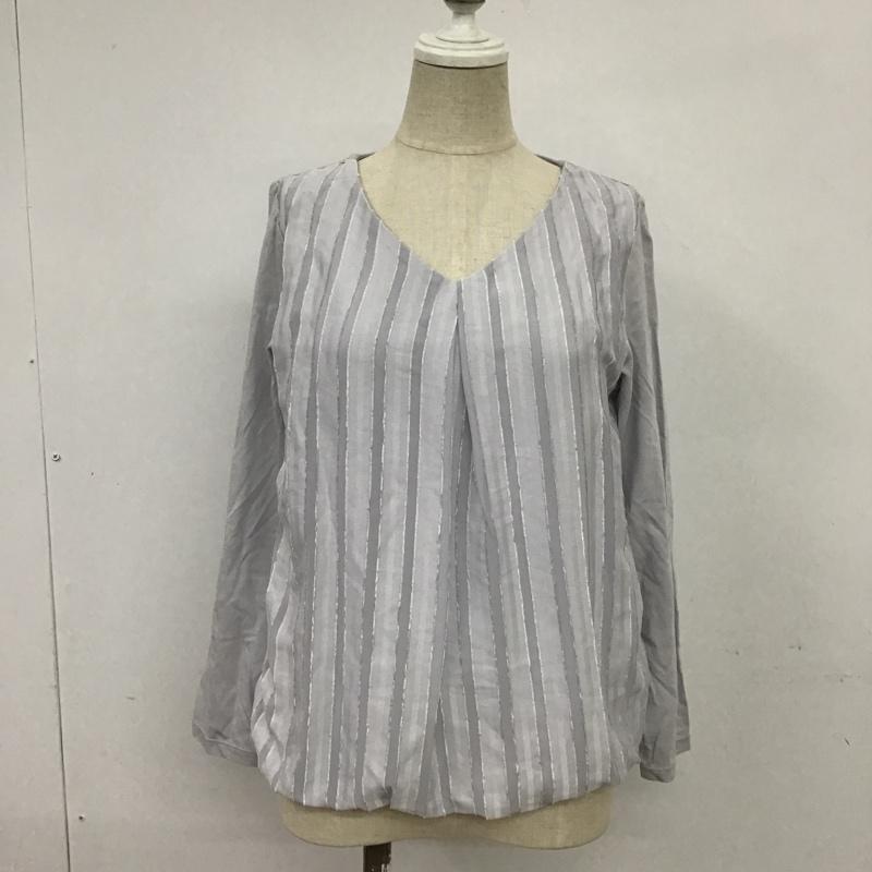 ユナイテッドアローズグリーンレーベルリラクシング UNITED ARROWS green label relaxing カットソー 長袖 無地 灰 / グレー /  レディース USED 古着 中古 10088627