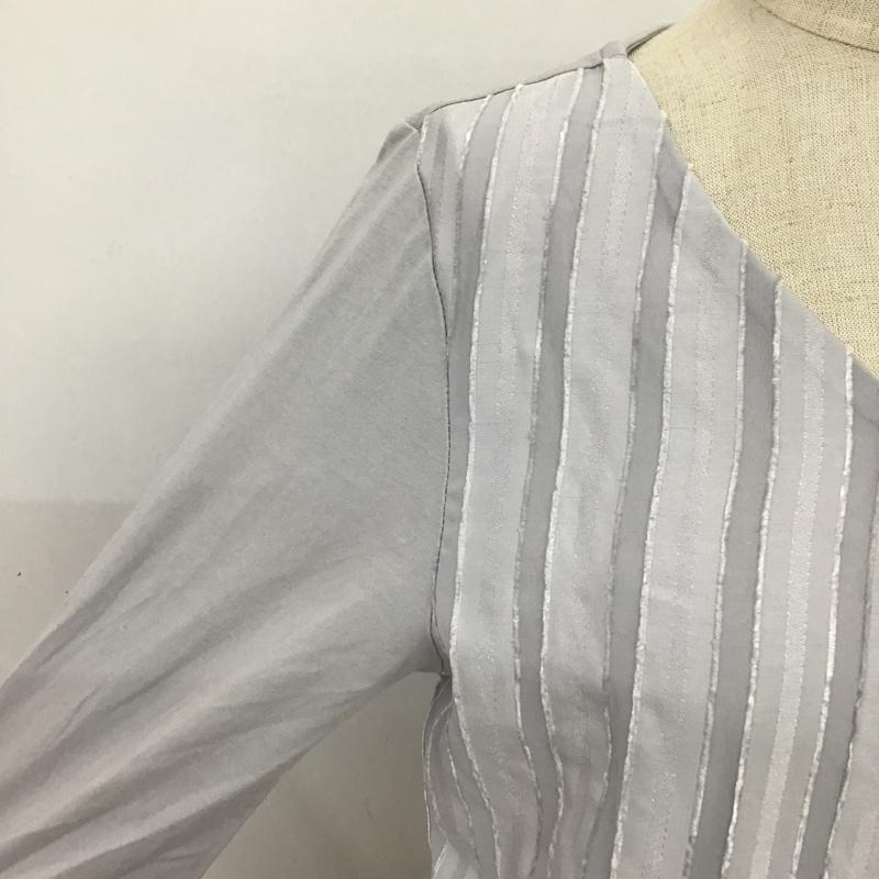 ユナイテッドアローズグリーンレーベルリラクシング UNITED ARROWS green label relaxing カットソー 長袖 無地 灰 / グレー /  レディース USED 古着 中古 10088627