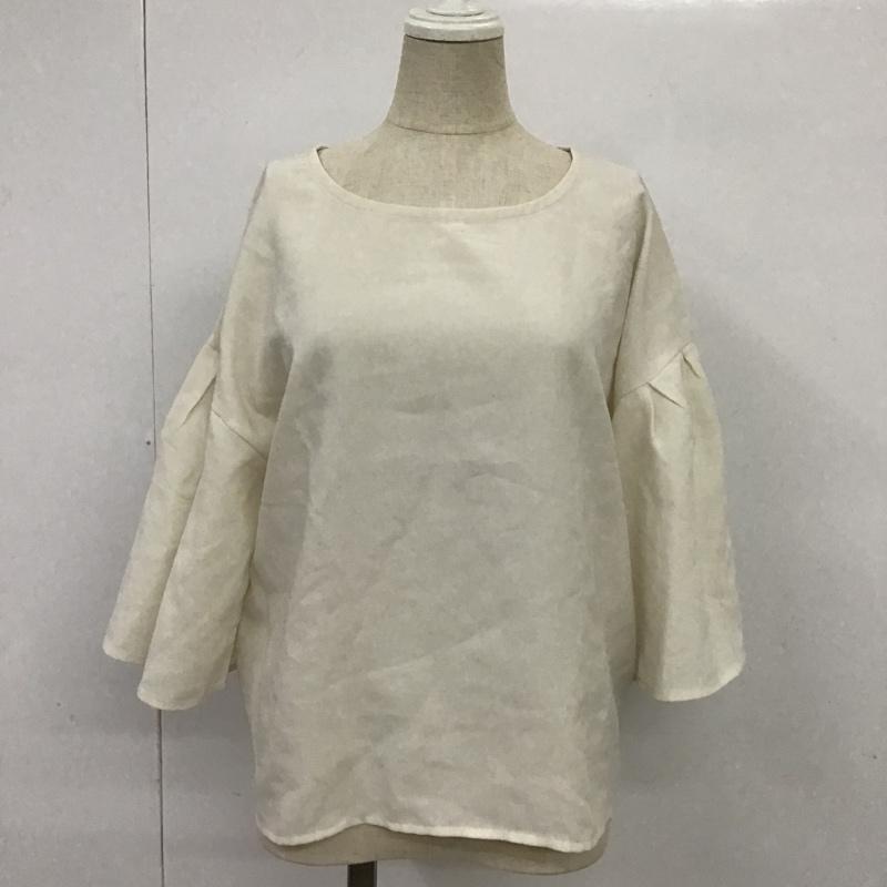 ニコアンド niko and... カットソー 七分袖 M 無地 白 / ホワイト /  レディース USED 古着 中古 10088633