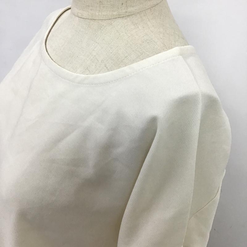 ニコアンド niko and... カットソー 七分袖 M 無地 白 / ホワイト /  レディース USED 古着 中古 10088633