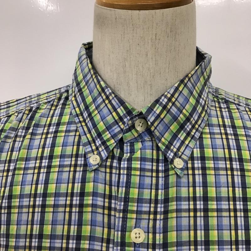 チャップスラルフローレン CHAPSRALPHLAUREN シャツ、ブラウス 半袖 ボタンダウンシャツ L チェック マルチカラー / マルチカラー /  メンズ USED 古着 中古 10088646