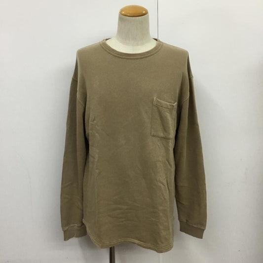 ユナイテッドアローズグリーンレーベルリラクシング UNITED ARROWS green label relaxing カットソー 長袖 3212-175-1769 BC G/DYE スウェット C/NL/S L 無地 ベージュ / ベージュ /  メンズ USED 古着 中古 10088666