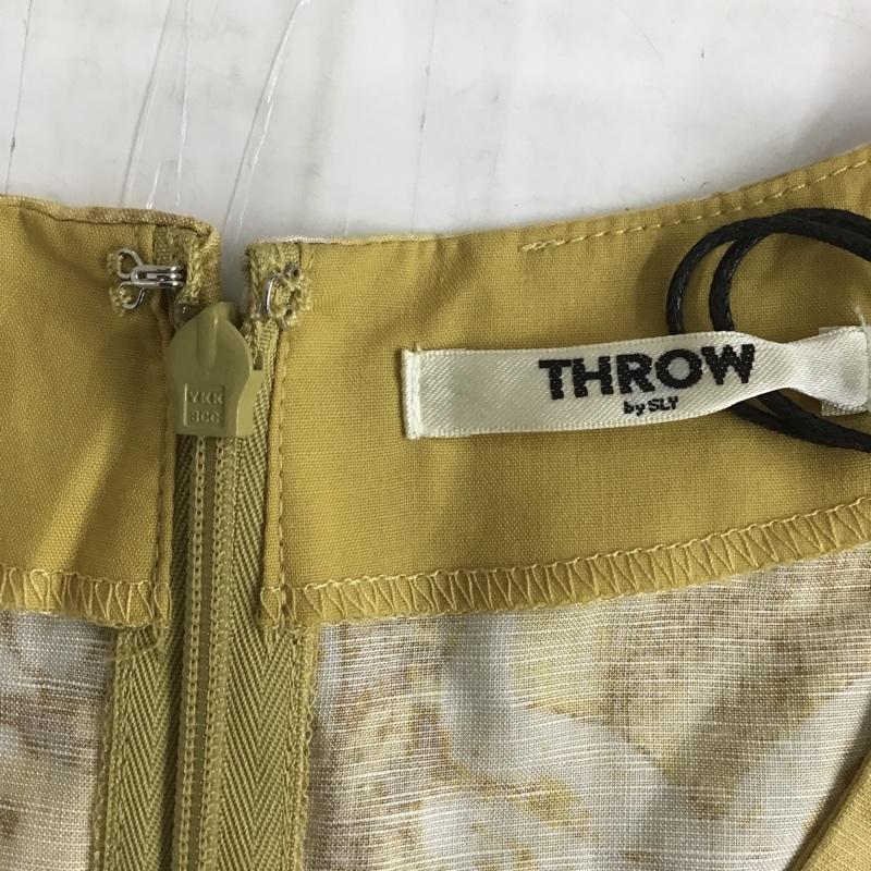 スローバイスライ THROW by SLY ワンピース ロングスカート 030ES033-2980 ANIMAL TWIST MINI DRESS タグ付 2 総柄 マルチカラー / マルチカラー / X 黄 / イエロー /  レディース USED 古着 中古 10088762
