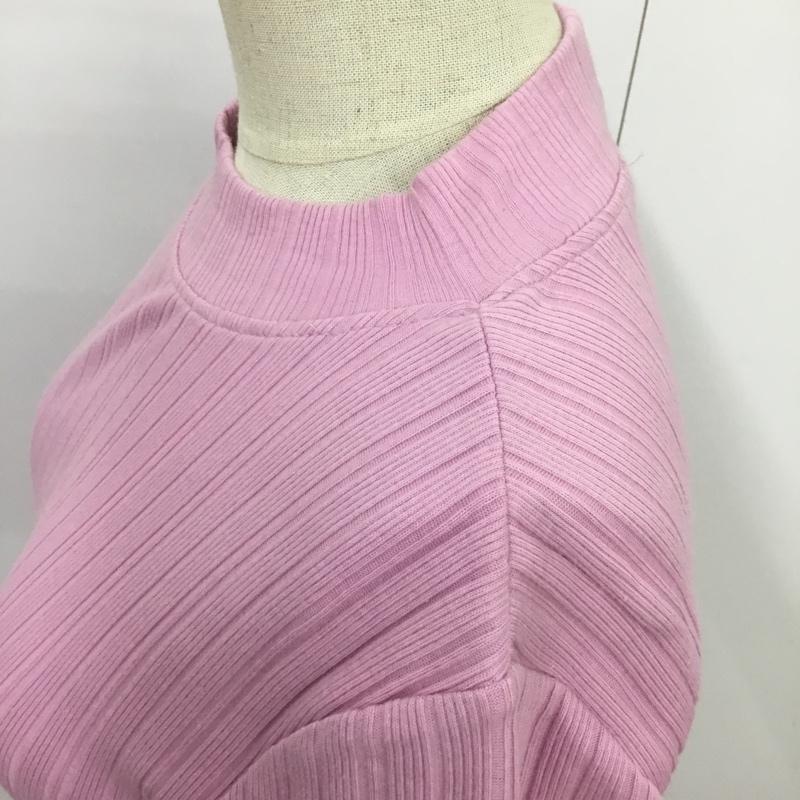 ザラ ZARA ワンピース ミニスカート ニットワンピース S 無地 桃 / ピンク /  レディース USED 古着 中古 10088814