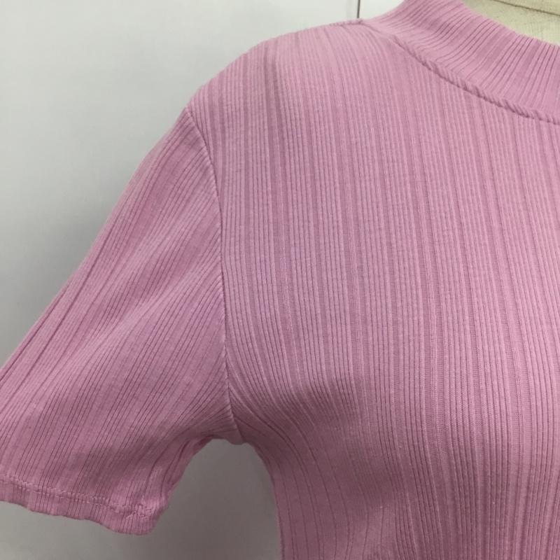 ザラ ZARA ワンピース ミニスカート ニットワンピース S 無地 桃 / ピンク /  レディース USED 古着 中古 10088814