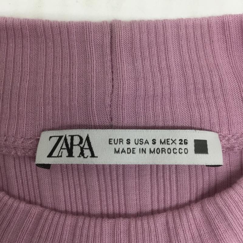 ザラ ZARA ワンピース ミニスカート ニットワンピース S 無地 桃 / ピンク /  レディース USED 古着 中古 10088814