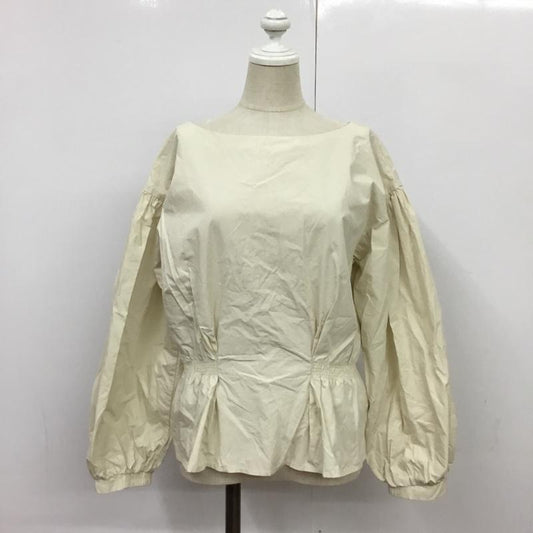 マウジー MOUSSY シャツ、ブラウス 長袖 010BSS30-1620 WAIST GATHER 2WAY ブラウス FREE 無地 アイボリー / アイボリー /  レディース USED 古着 中古 10088828