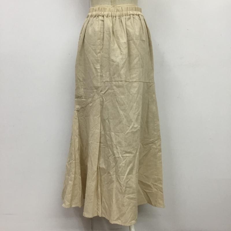 エヘカソポ ehka sopo スカート ロングスカート FREE 無地 アイボリー / アイボリー /  レディース USED 古着 中古 10088835