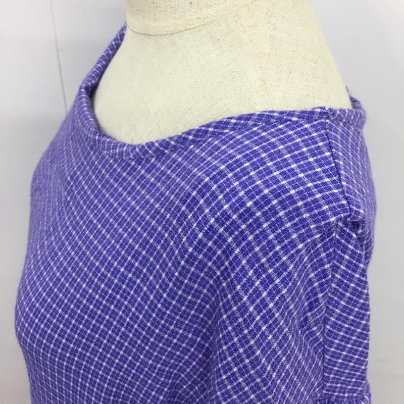メルロー merlot ワンピース ロングスカート チェック 青 / ブルー /  レディース USED 古着 中古 10088842