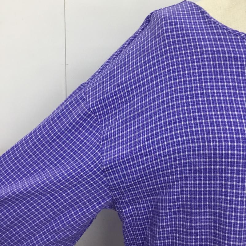メルロー merlot ワンピース ロングスカート チェック 青 / ブルー /  レディース USED 古着 中古 10088842