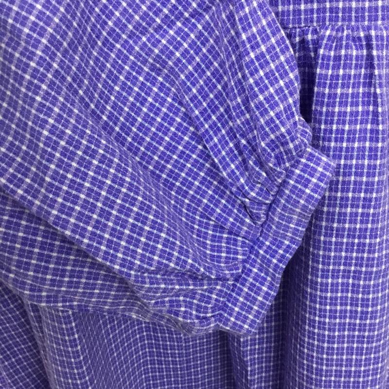 メルロー merlot ワンピース ロングスカート チェック 青 / ブルー /  レディース USED 古着 中古 10088842