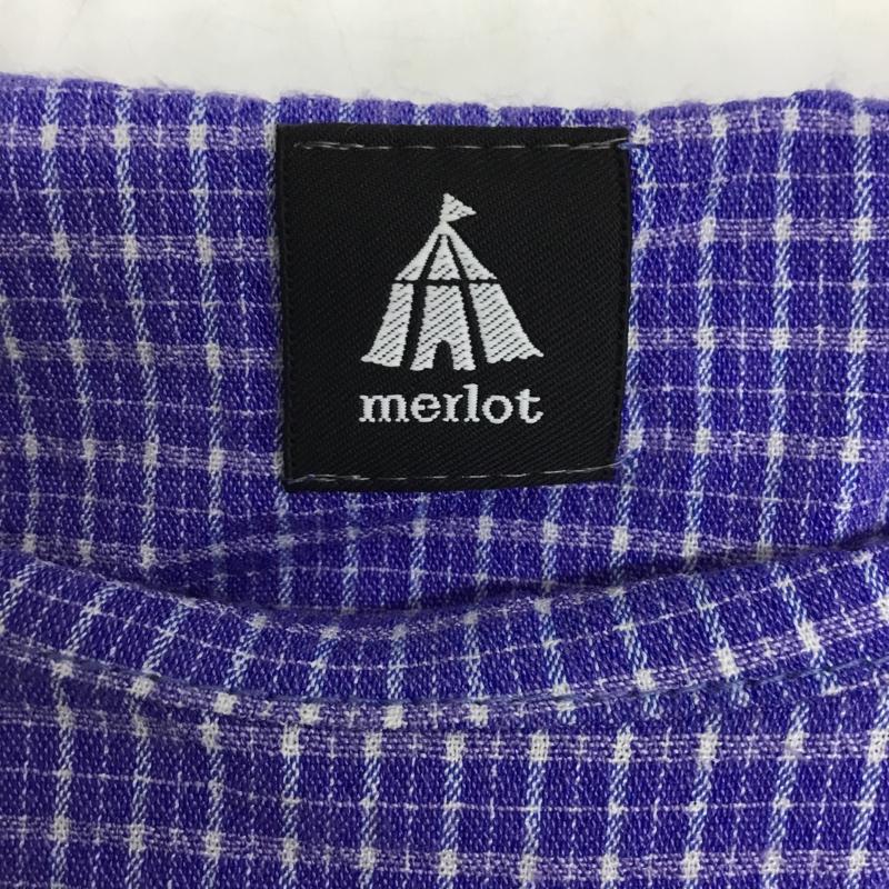 メルロー merlot ワンピース ロングスカート チェック 青 / ブルー /  レディース USED 古着 中古 10088842