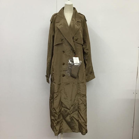 スライ SLY コート トレンチコート 030ESA30-2190 AURORA SHEER TRENCH COAT タグ付き FREE 無地 ベージュ / ベージュ /  レディース USED 古着 中古 10088846