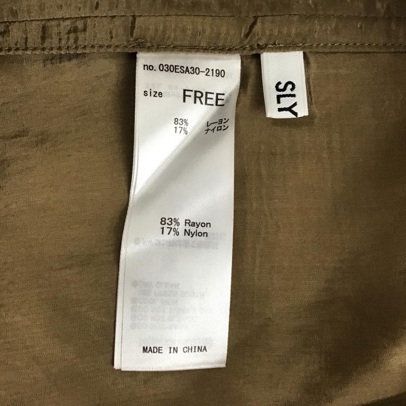 スライ SLY コート トレンチコート 030ESA30-2190 AURORA SHEER TRENCH COAT タグ付き FREE 無地 ベージュ / ベージュ /  レディース USED 古着 中古 10088846