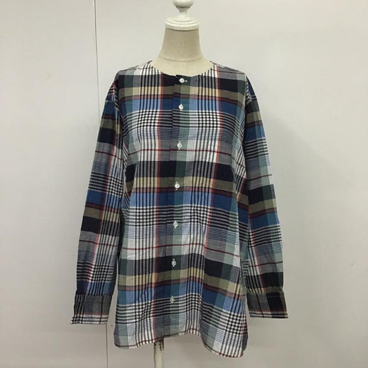 古着 USED シャツ、ブラウス 長袖 Sisters ノーカラー M チェック マルチカラー / マルチカラー /  レディース USED 古着 中古 10088858