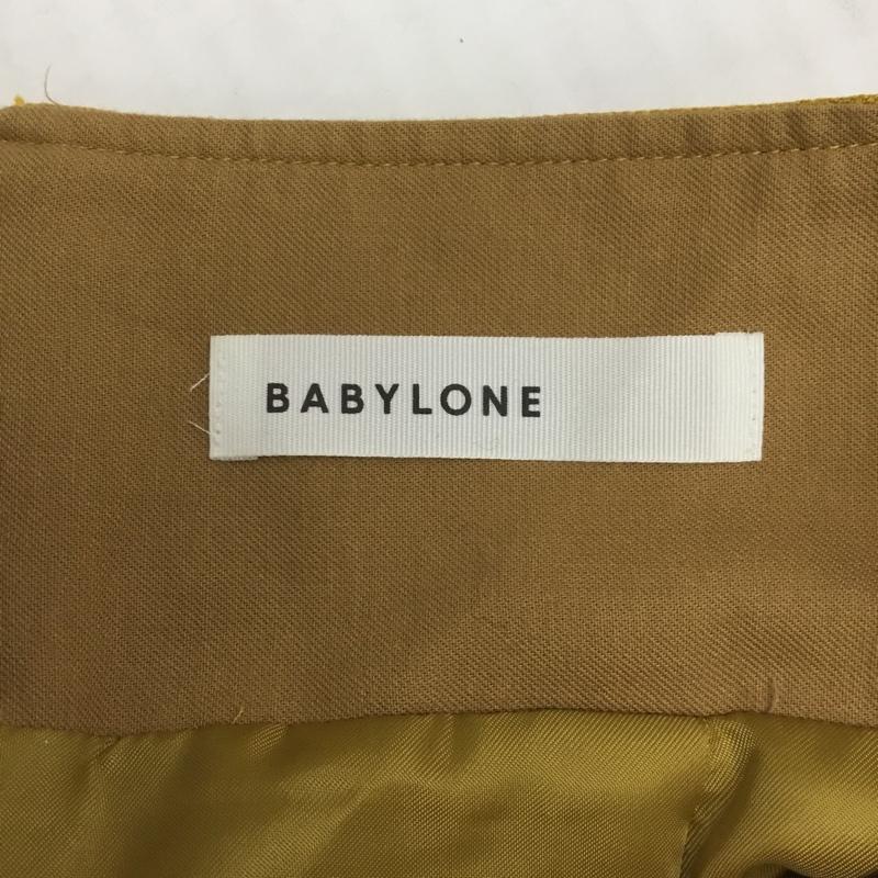 バビロン BABYLONE スカート ひざ丈スカート 34 無地 マスタード / マスタード /  レディース USED 古着 中古 10088880