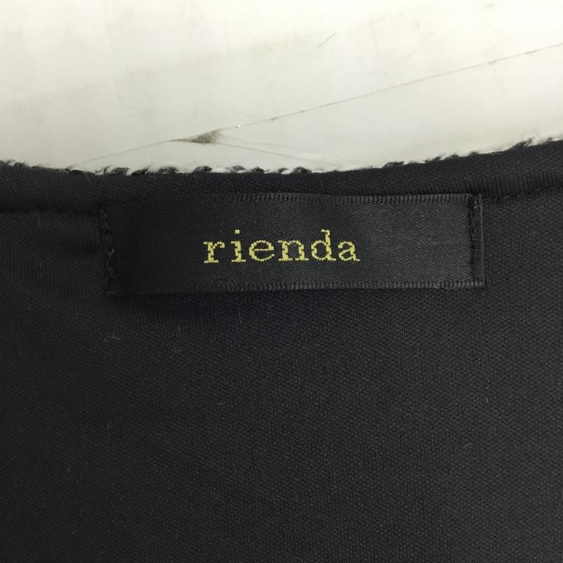 リエンダ rienda ワンピース ミニスカート 1107A983-1120 ツイードワンピース S  黒 / ブラック /  レディース USED 古着 中古 10088899