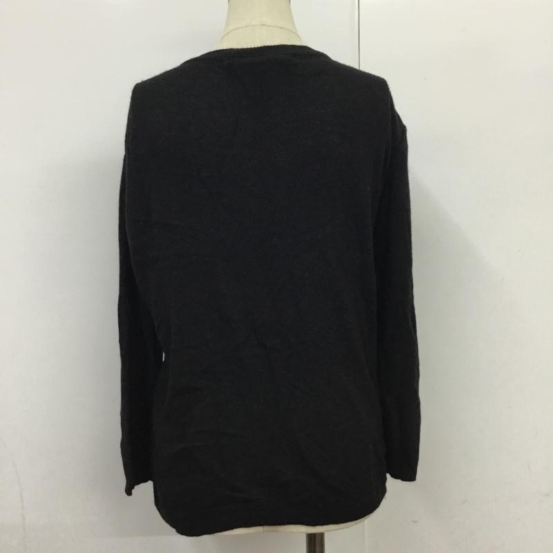 ザラ ZARA カーディガン 長袖 L 無地 黒 / ブラック /  レディース USED 古着 中古 10088900